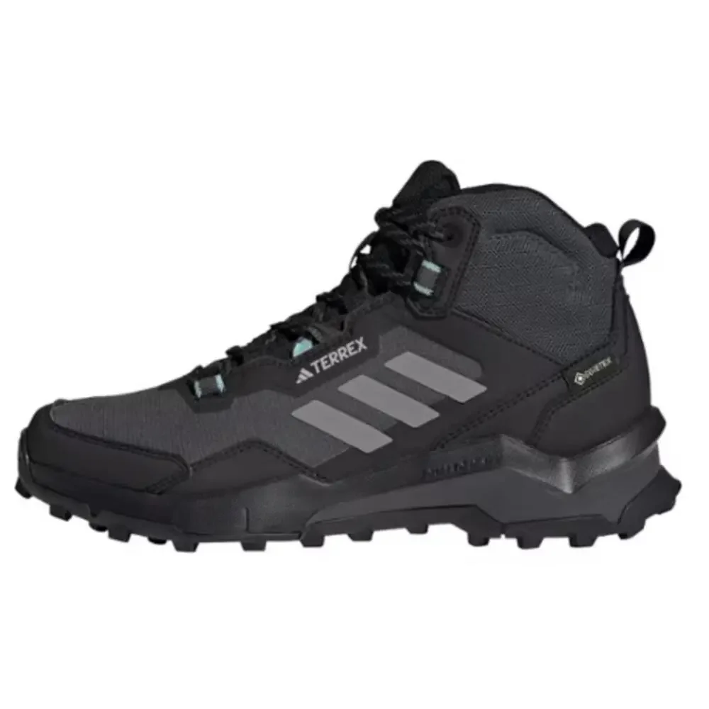Adidas Terrex AX4 Mid GORE-TEX Hiking Shoes GTX Boots | Women's 9 Black Grey NEW - Picture 5 of 13